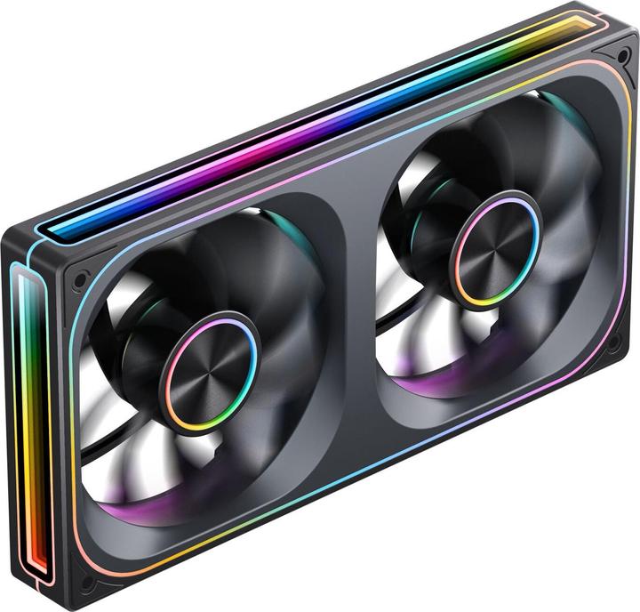 Produktbild Jonsbo ZA-240 Infinity Mirror ARGB Reverse Blade PWM Lüfter - 240mm, schwarz (240 mm)