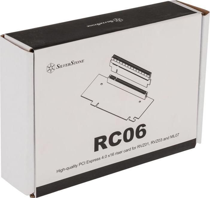 Actual product image Silverstone SST-RC06B PCI Express 4.0 x16 riser card for RVZ01, RVZ03 and ML07