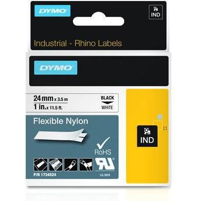Dymo RHINO Flexible Nylon 24 mmx5,5, Notebook Ersatzteile, Schwarz