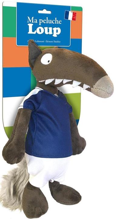 Actual product image Ma peluche Loup footballeur (17 cm)