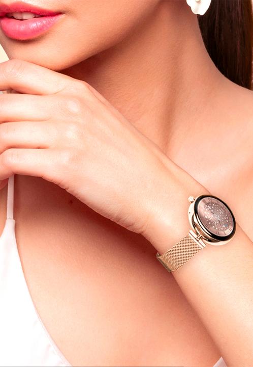 Image du produit Techmade Montre intelligente Lyra Milan Mesh Gold Rose (36 mm)