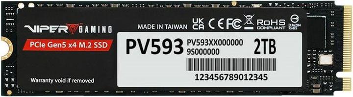 Produktbild Patriot PV593P2TBM28HPV593, VIPER 2TB M.2 2280PCIE Gen5 x4SSD (2000 GB, M.2)