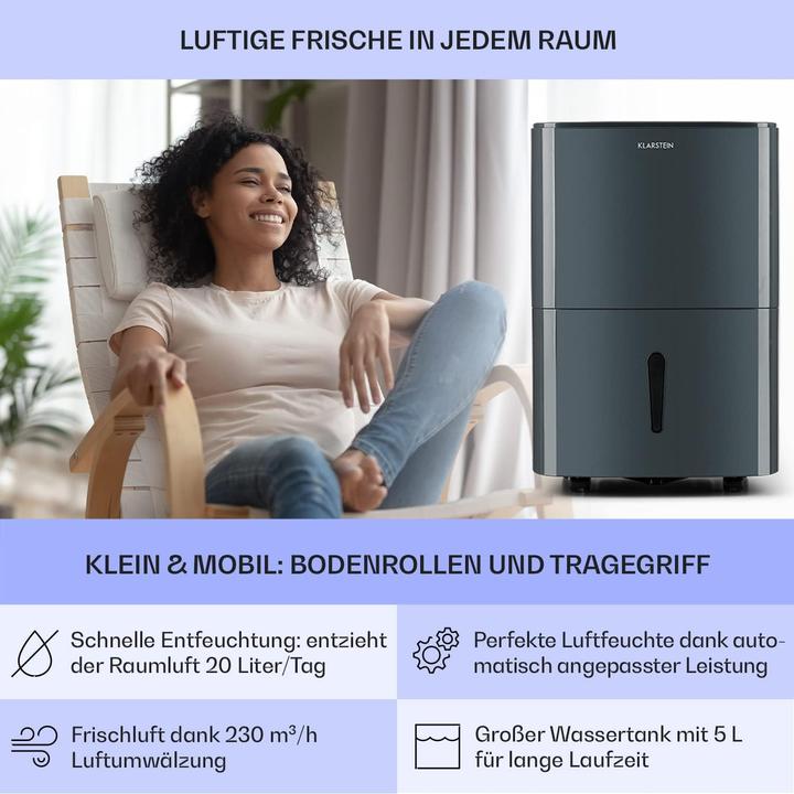 Immagine prodotto Klarstein Luftentfeuchter & Luftreiniger (50 m²)