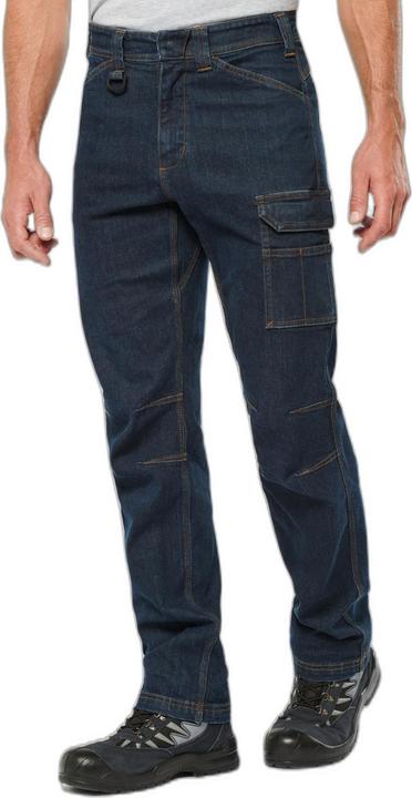 Actual product image Kariban Jeans denim multi-pocket work suit (48)