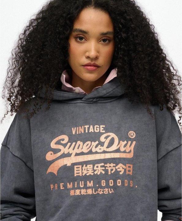 Image du produit Superdry Sweat à capuche décontracté métallisé Vintage Logo (L)
