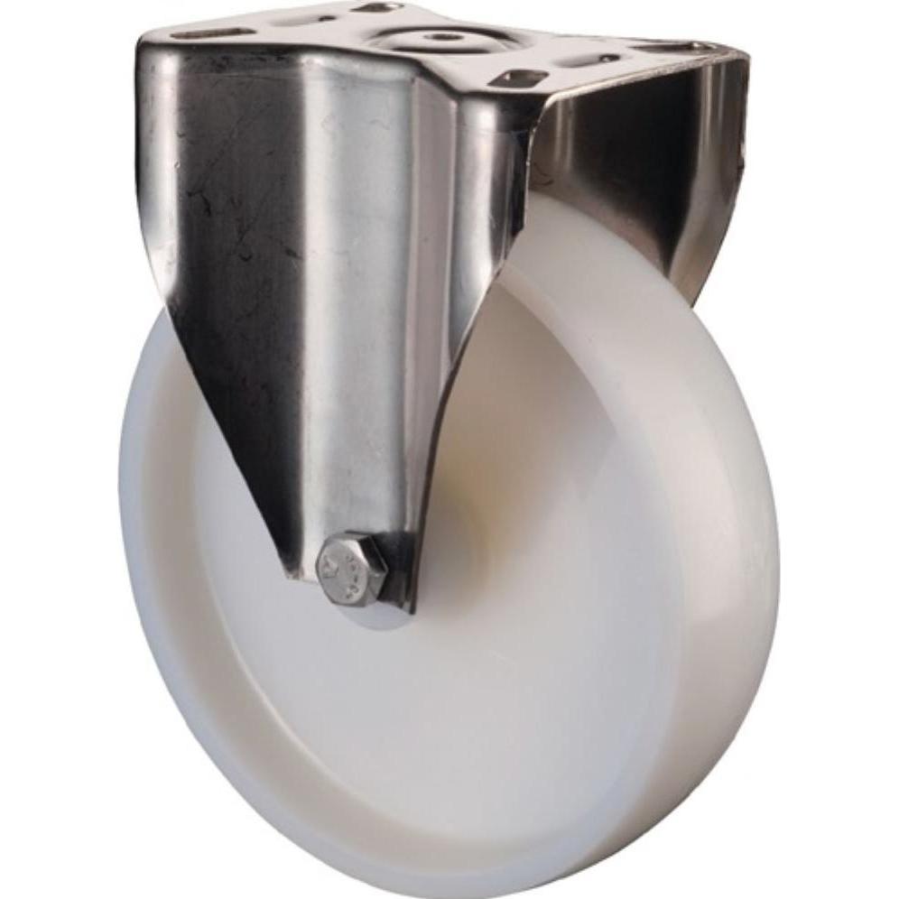 Thumbnail - BS Rollen, Möbelrollen, Bockrolle Rad-Ø 80 mm Tragfähigkeit 100 kg Kunststoff Platte L95xB80 mm