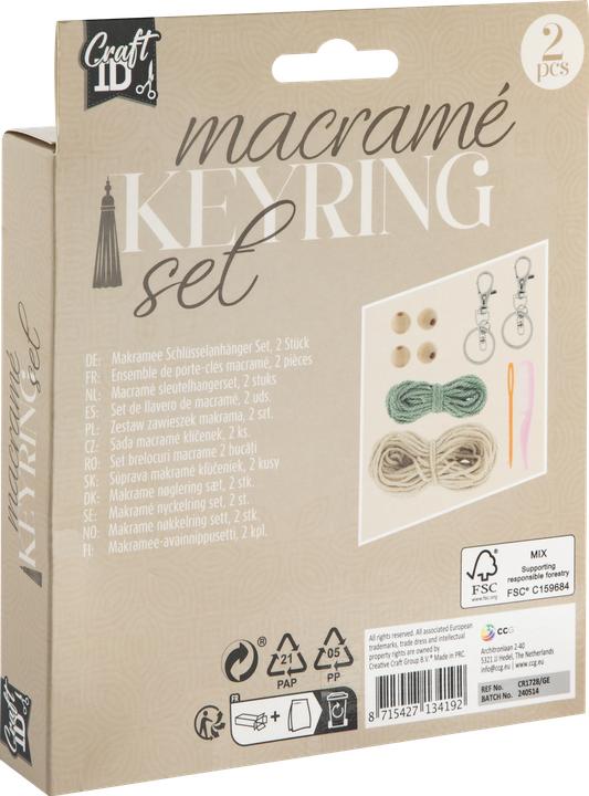 Actual product image Grafix Makramee-Schlüsselanhänger, 2 Stück.