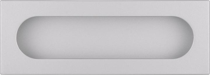 Produktbild Siro Muschelgriff Azan Breite 125 mm, Einlassmass 121 x 39 mm, ZN alufarbig