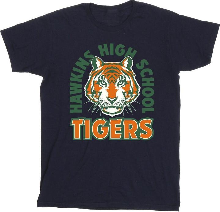 Produktbild Netflix Stranger Things Hawkins Arch Tiger TShirt Jungen (128)
