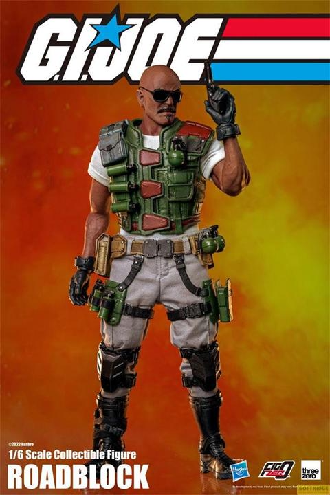 Actual product image ThreeZero G.I. Joe figurine FigZero 1/6 Roadblock 30 cm