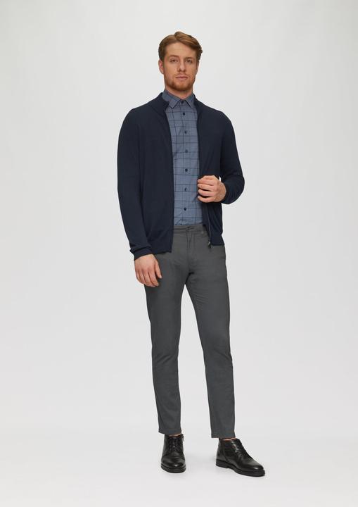 Actual product image S.Oliver Hemd Tailored Fit: Kariertes Hemd aus Baumwollstretch (40)