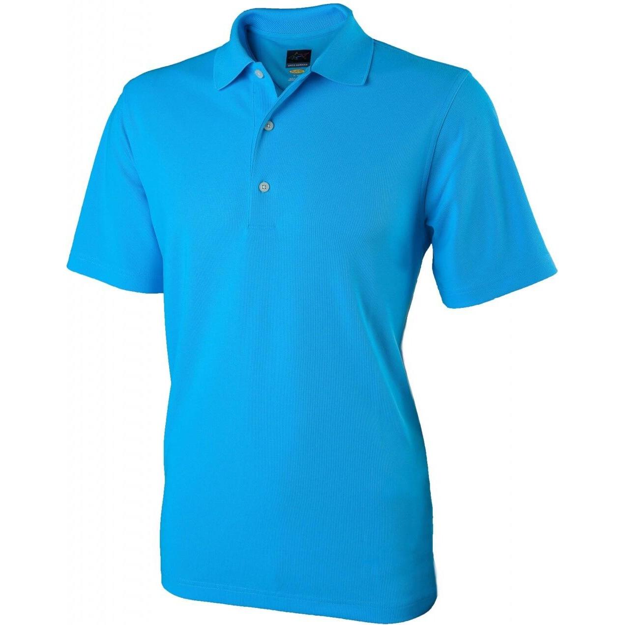 Greg Norman, Herren, Shirt, performance respirant, Blau, (XS)