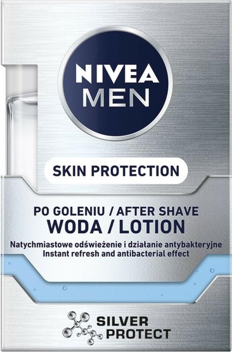 Immagine prodotto NIVEA Uomo Protezione della pelle Dopobarba Silver Protect 100ml (Lozione dopobarba, 100 ml)