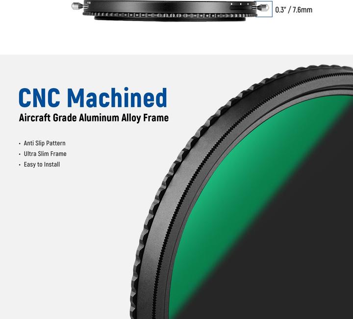 Actual product image Neewer 82MM MRC Adjustable HD ND Filter ND2-ND32&CPL (82 mm, Polarizing filter)