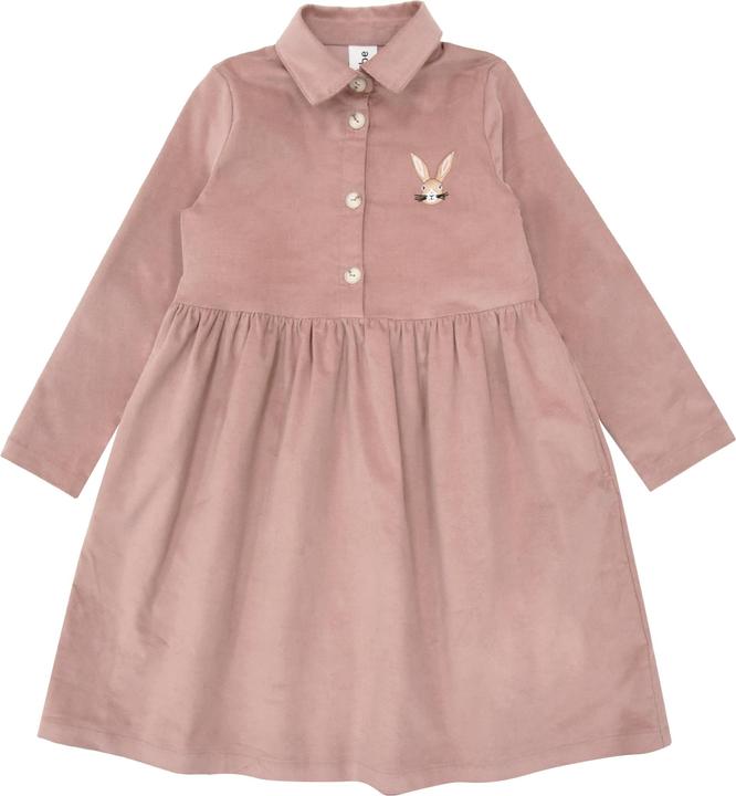 Actual product image Hebe Kleid aus Cord mit Kaninchenstickerei (110, 116)