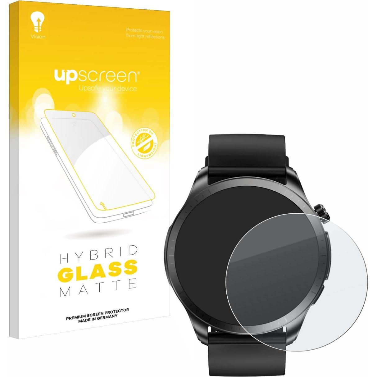 upscreen Schutzglas Schutzfolie Displayschutz Display Schutz Glas Folie matt, Smartwatch Schutzfolie, Schwarz