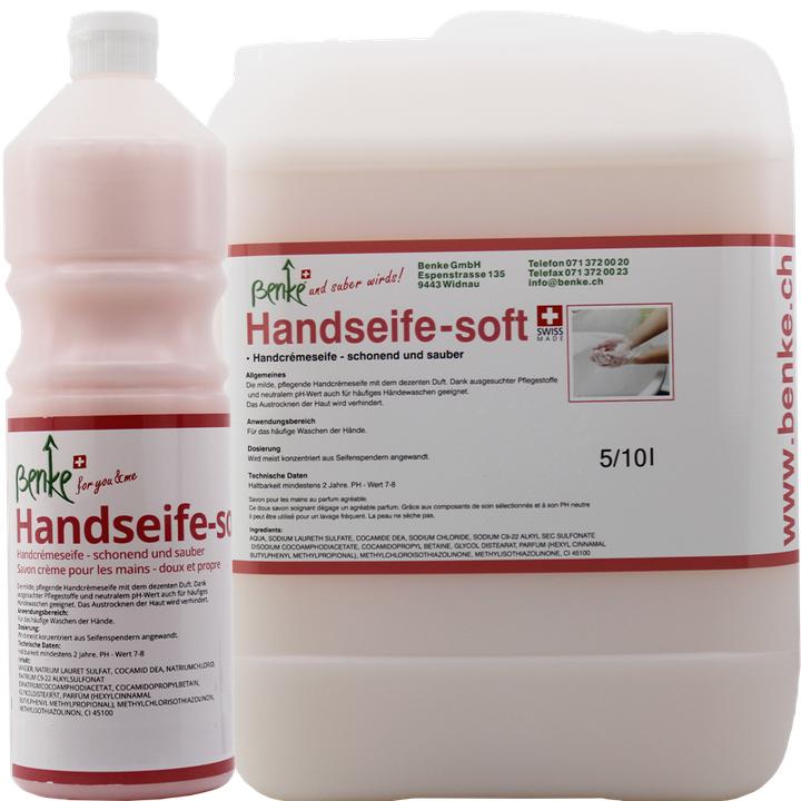 Actual product image Benke Hand soap SOFT - gentle and clean - 10 litres (Liquid soap, 10000 ml)