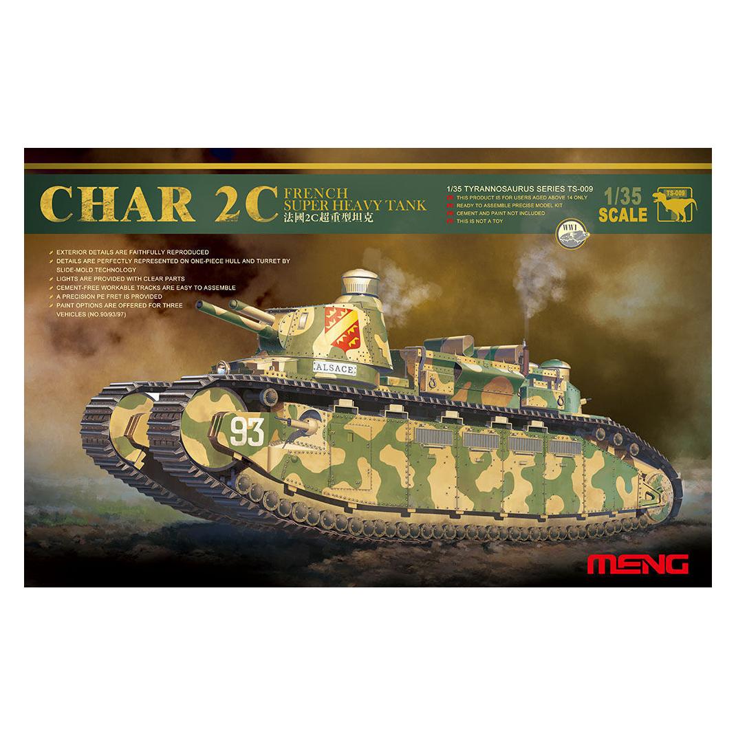 Meng-Model Franse Superzware Tank Char 2C