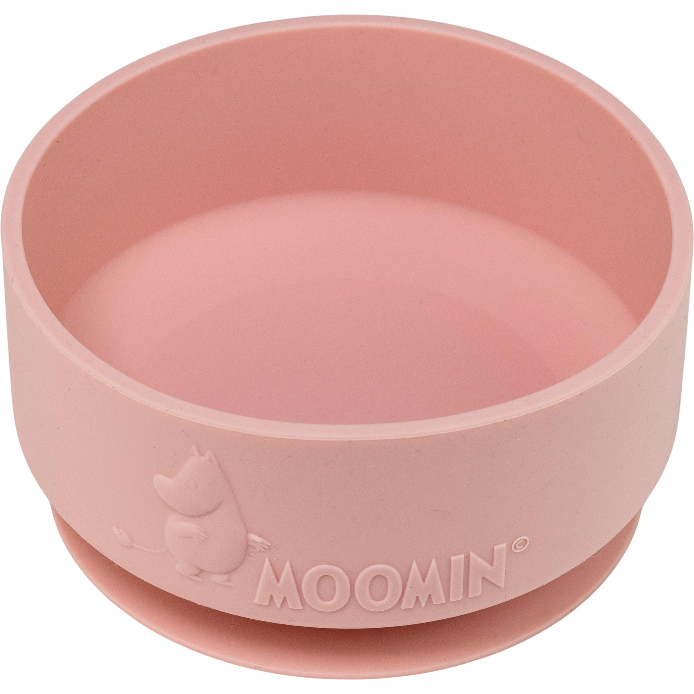 Muuwmi, Kindergeschirr + Kinderbesteck, Silicone Bowl, rosehip pink