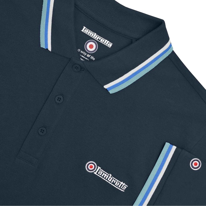 Immagine prodotto Lambretta SS25 Maglietta Polo Grande e Alto Tripla Punta Uomo (4XL)