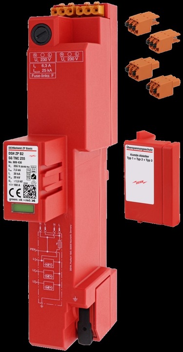 Produktbild Dehn DEHNshield ZP Basic DSH ZB 909430 B2 SG TNC 255 Kombiableiter Typ1+2