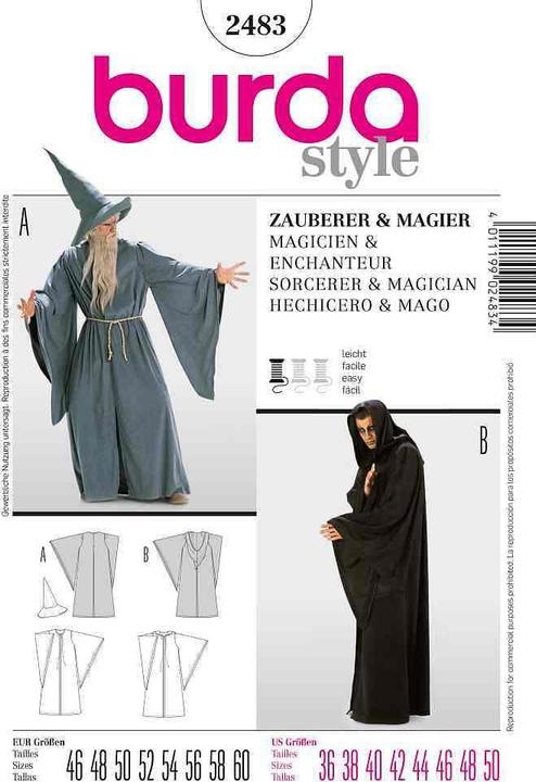 Schnittmuster Zauberer Magier