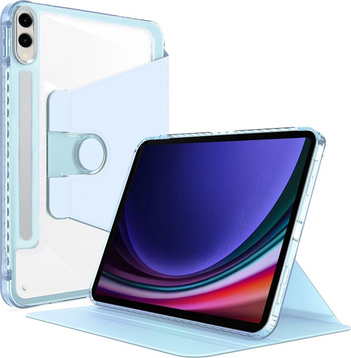 Techsuit - Crystal Vision - Samsung Galaxy Tab S9 Ultra / S10 Ultra - Bleu (Galaxy Tab S9 Ultra)