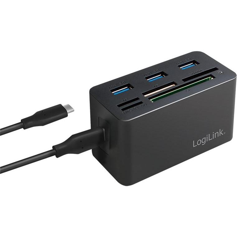 Thumbnail - LogiLink CR0046 Notebook-Dockingstation & Portreplikator Verkabelt USB 3.2 Gen 1 (3.1 Gen 1) Type-C Schwarz (USB-C, 8 Po...