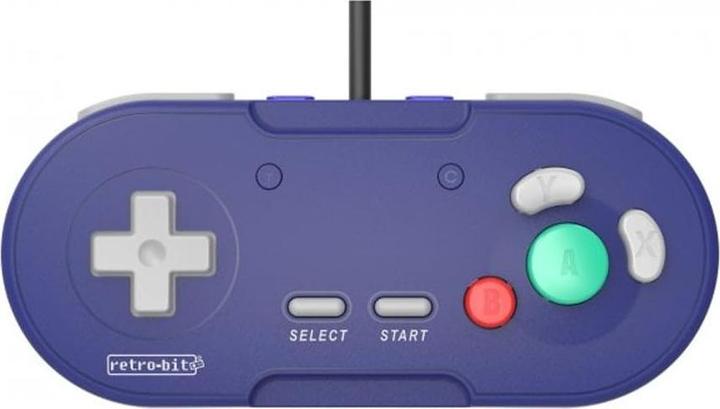 Produktbild retro-bit LegacyGC -langallinen peliohjain, lila, Gamecube / Wii (Wii)