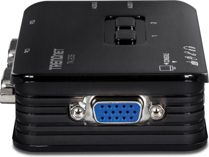 Actual product image Trendnet TK-209K 2-way USB KVM switch kit with audio