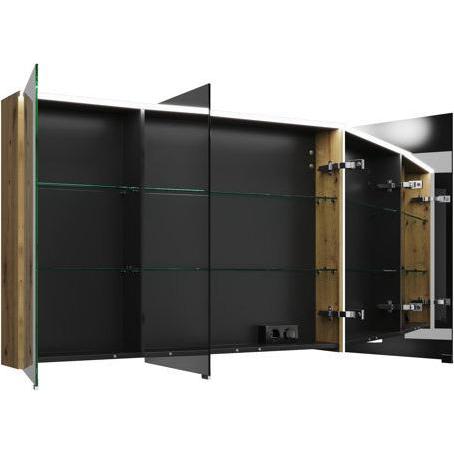 Thumbnail - burgbad, Spiegelschrank, Eqio Spiegelschrank mit horizontaler LED-Beleuchtung und Waschtischbeleuchtung, 3 Türen, mi