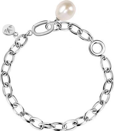 Image du produit Morellato Bracelet en acier solide avec perle réelle Oriente SARI13 (L) (Acier inoxydable)