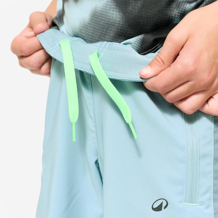 Produktbild Decathlon Shorts Sporthose Kinder atmungsaktiv - blau/grün