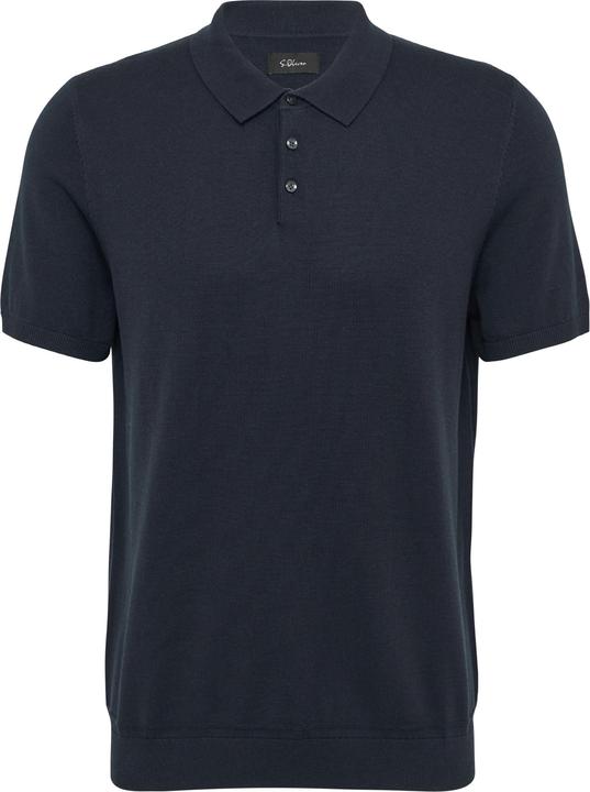 Produktbild s.Oliver Strickpullover Feinstrick-Poloshirt aus Baumwoll-Modalmix (S)