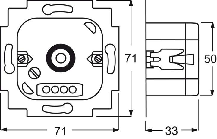 Produktbild Busch-Jaeger Memory Tastdimmer 500W/VA 6560U-101 6560U-101 (6560-0-1205)