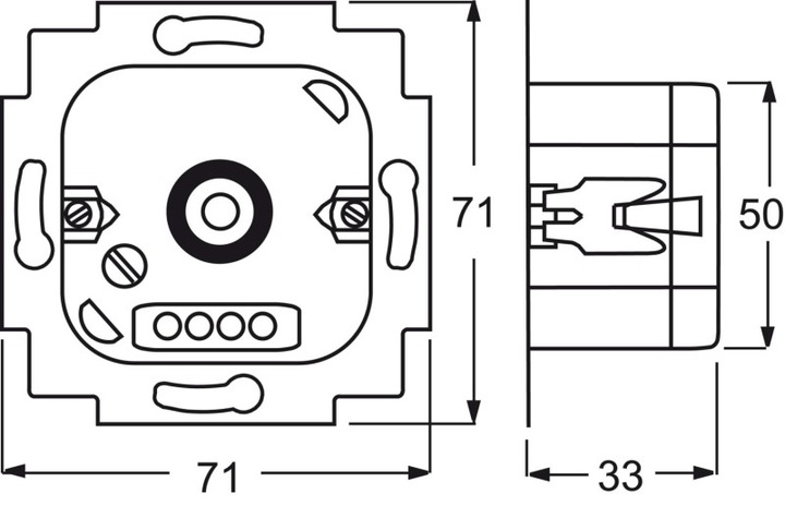 Produktbild Busch-Jaeger Memory Tastdimmer 500W/VA 6560U-101 6560U-101 (6560-0-1205)