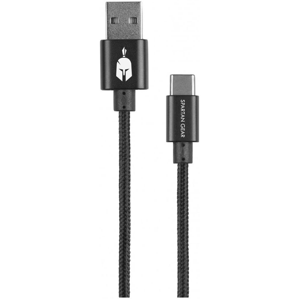 Spartan Gear Double Sided USB Cable Type C 2m (Charging Cable Compatible with Playstation 5, Xbox Se, Gaming Controller ...
