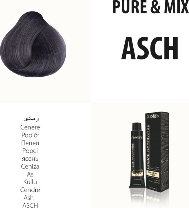 Produktbild FemMas Asch) Haarfarbe Pure & Mix 100ml (Asch)