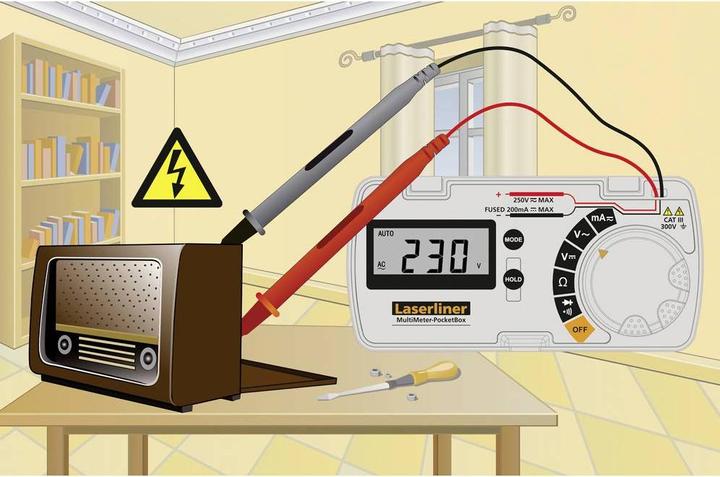 Actual product image Laserliner Multimeter PocketBox, Funktionen: Diodentest-Funktion