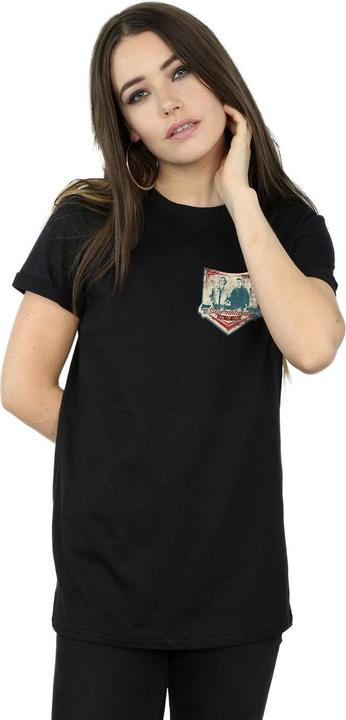 Actual product image Supernatural Womens/Ladies Winchester Breast Print Cotton Boyfriend T-Shirt (3XL)