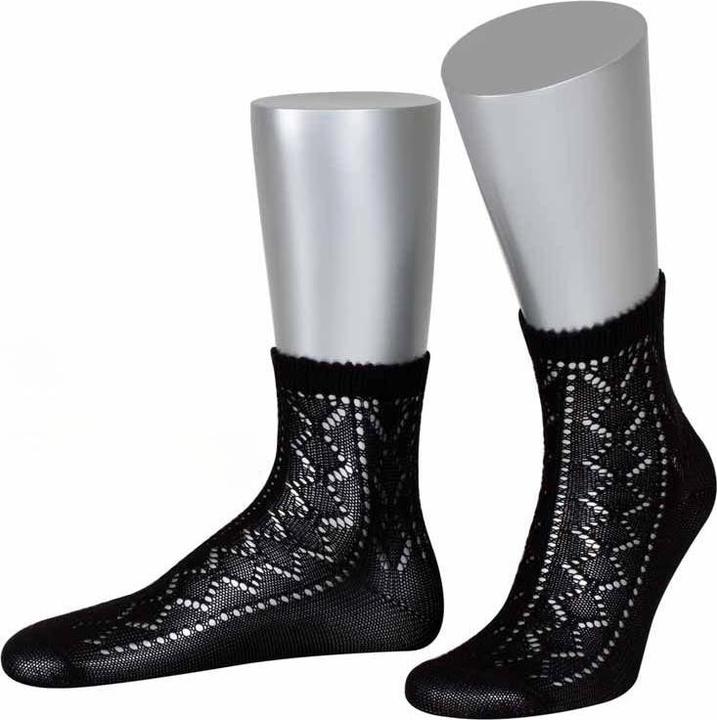 Actual product image Lusana Damen Ajoursöckchen mit Spitzen- und Fersenverstärkung aus Baumwolle (Single pack, 38 - 42, 40 - 42, 42 - 44)