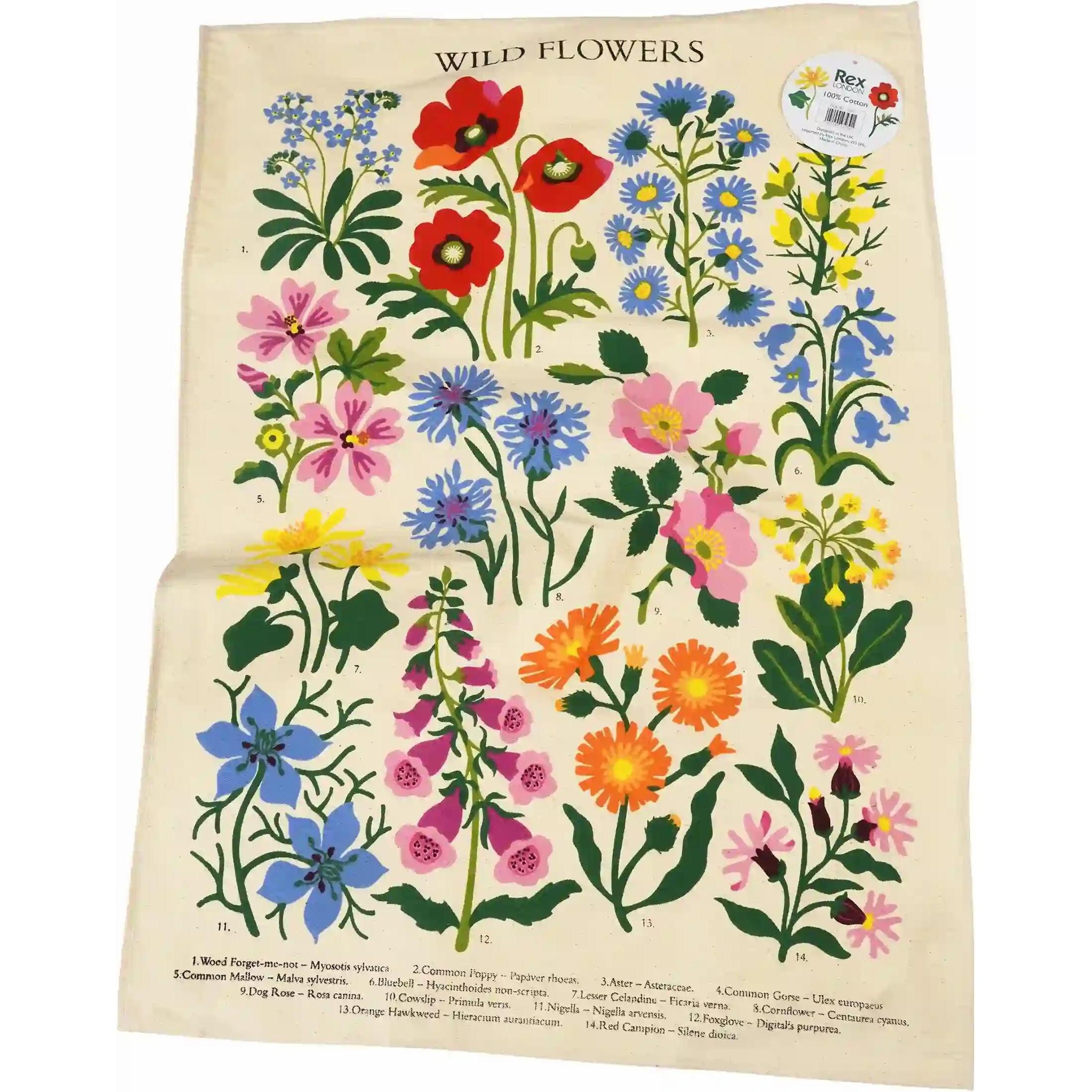 Thumbnail - Rex London, Geschirrtuch, geschirrtuch wild flowers (70 x 50 cm)