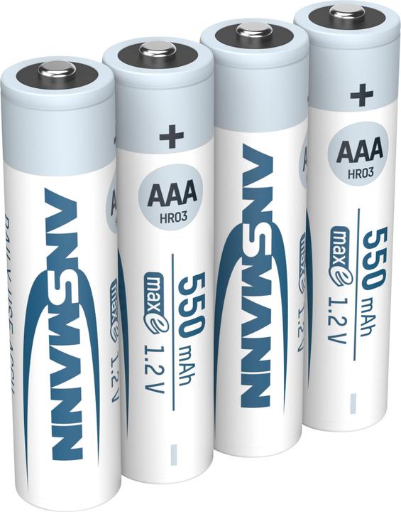 Produktbild Ansmann HR03 Micro 550 mAh (4 Stk., AAA, 550 mAh)