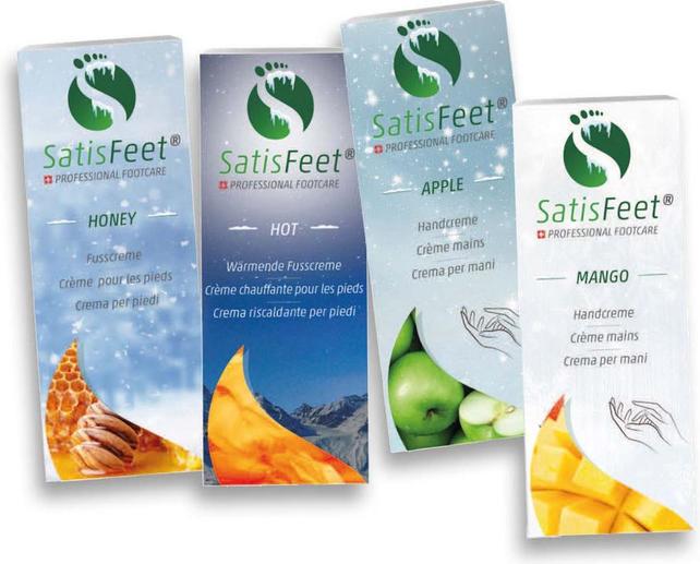 Actual product image Satisfeet Excotic Mango, Hot, Apple and Honey 30 ml Christmas Edition Set of 4 (120 ml)
