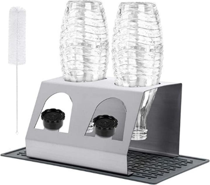 Hermex Draining rack for SodaStream bottles Bottle holder Draining rack Draining rack