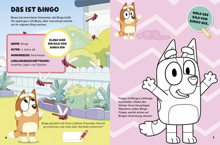 Actual product image Hello Bluey! - A fun puzzle and sticker book