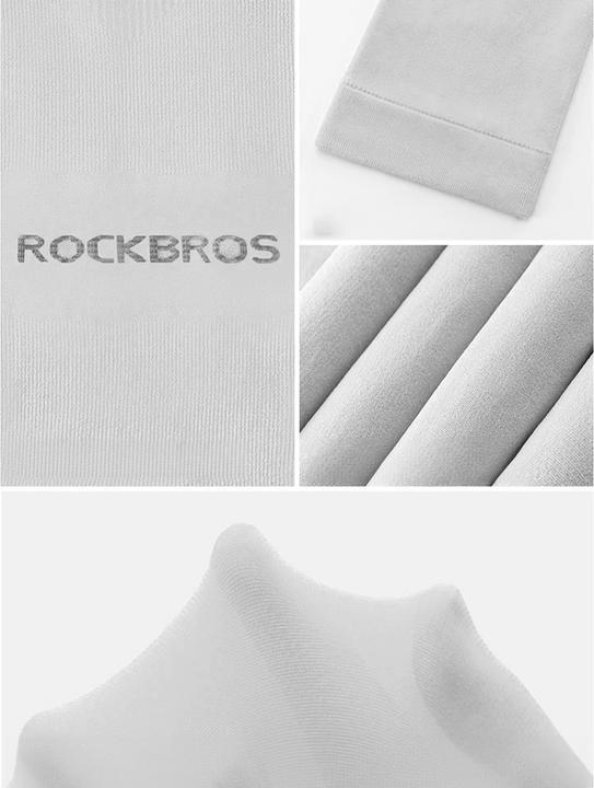 Actual product image Rockbros XT9002W cycling sleeves - white (2 pcs.)