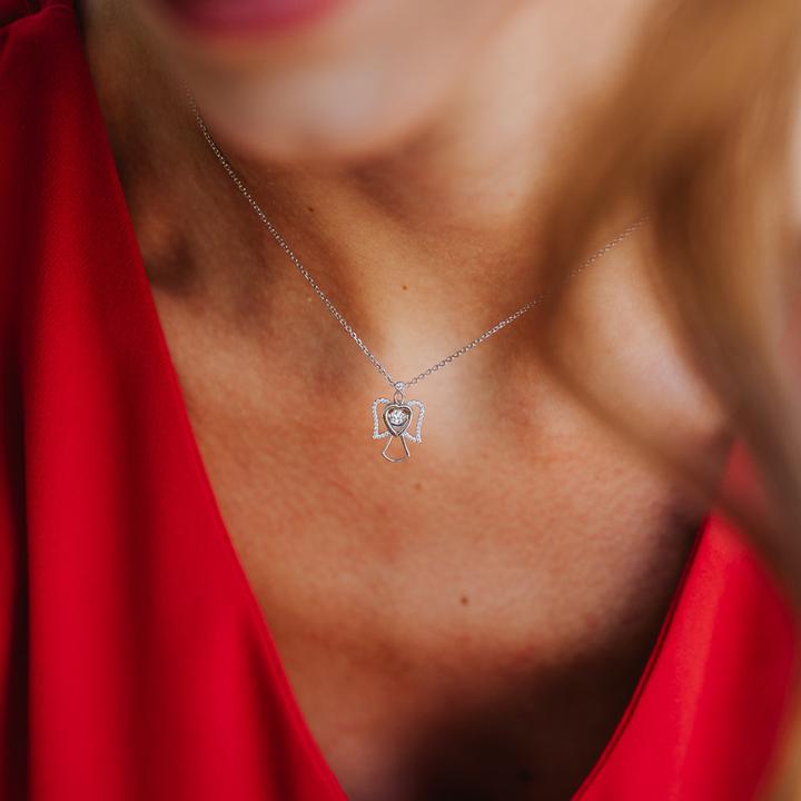 Immagine prodotto Julie Julsen Collana angelo di pietra danzante (Argento 925, 38 - 42 cm)