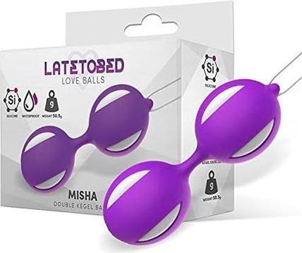 Image du produit Latetobed Misha Boule de Kegel Double Silicone Violet
