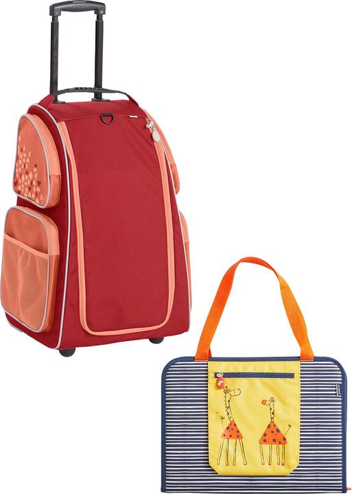 Actual product image Haba Kinderkoffer Schranktrolley 2 Rollen und Kreativtasche